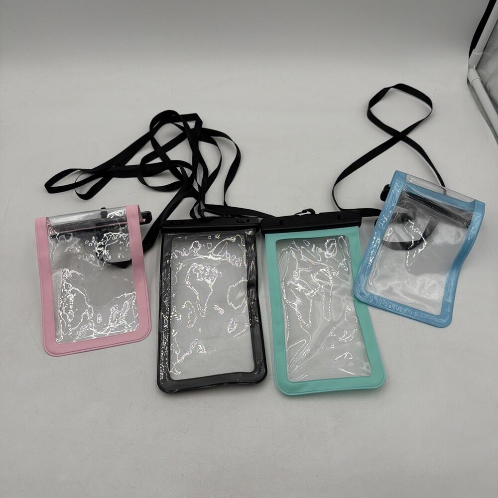 4 Pack 8.5“ Waterproof Cell Phone Pouch